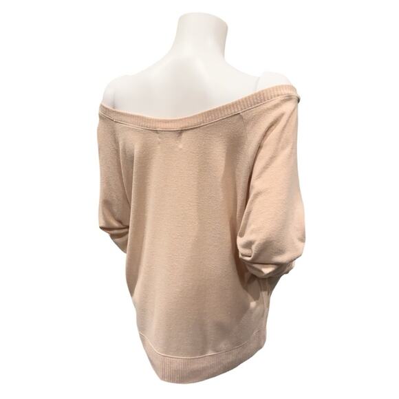#T66 Nation LTD Raglan Off the Shoulder Sweater SZ M $98 - Picture 7 of 10
